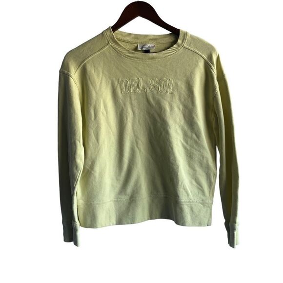 Universal Thread Tops - Universal Threads Yellow Del Sol Crewneck Sweatshirt